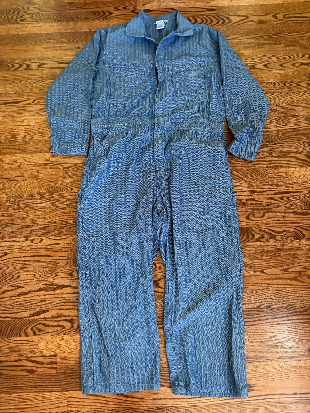 Berne Heritage Fisher Stripe Herringbone Coverall Boilersuit Men C120FS Size XLR